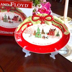 Fitz and Floyd Christmas tray
